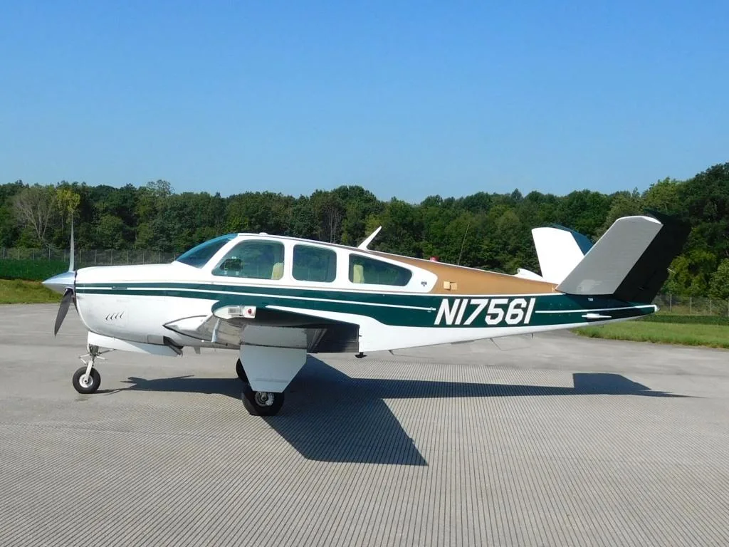 Exterior view of a 1977 Beech V35B - N17651 Aircraft.