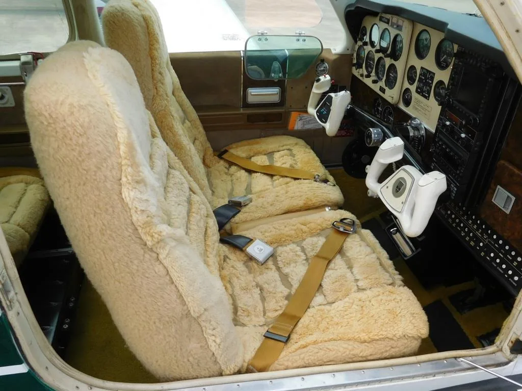 Cabin interior of a 1977 Beech V35B - N17651 Aircraft.