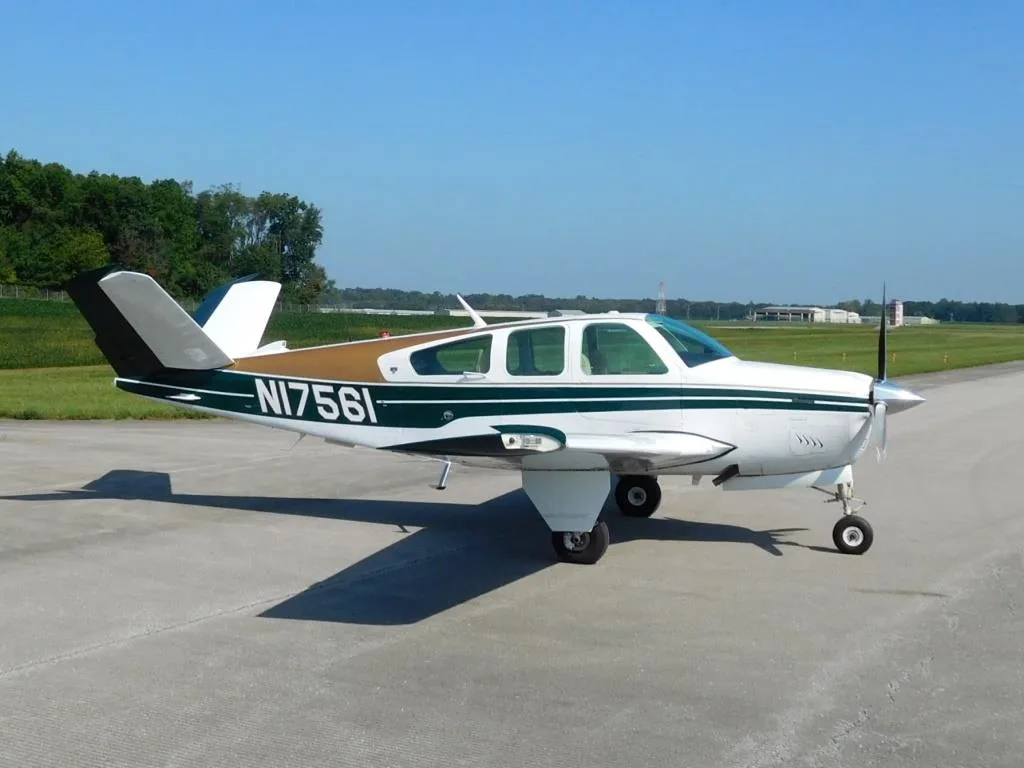 Exterior view of a 1977 Beech V35B - N17651 Aircraft.
