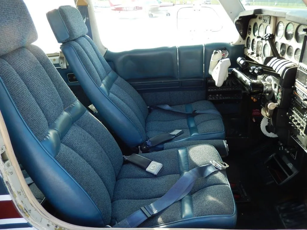 Cabin interior of a 1977 Beechcraft E55 Baron- N18333 Aircraft.