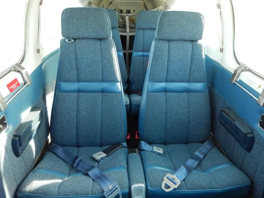 Cabin interior of a 1977 Beechcraft E55 Baron- N18333 Aircraft.
