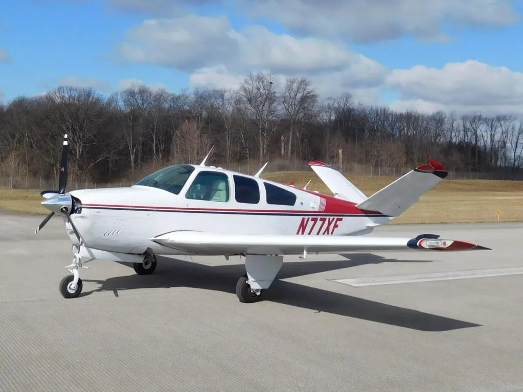 Exterior view of a 1977 Beechcraft V35B - N77XF Aircraft.