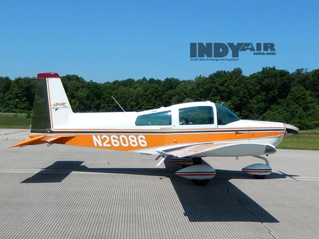 Exterior view of a 1977 Grumman Cheetah- N26086 Aircraft.