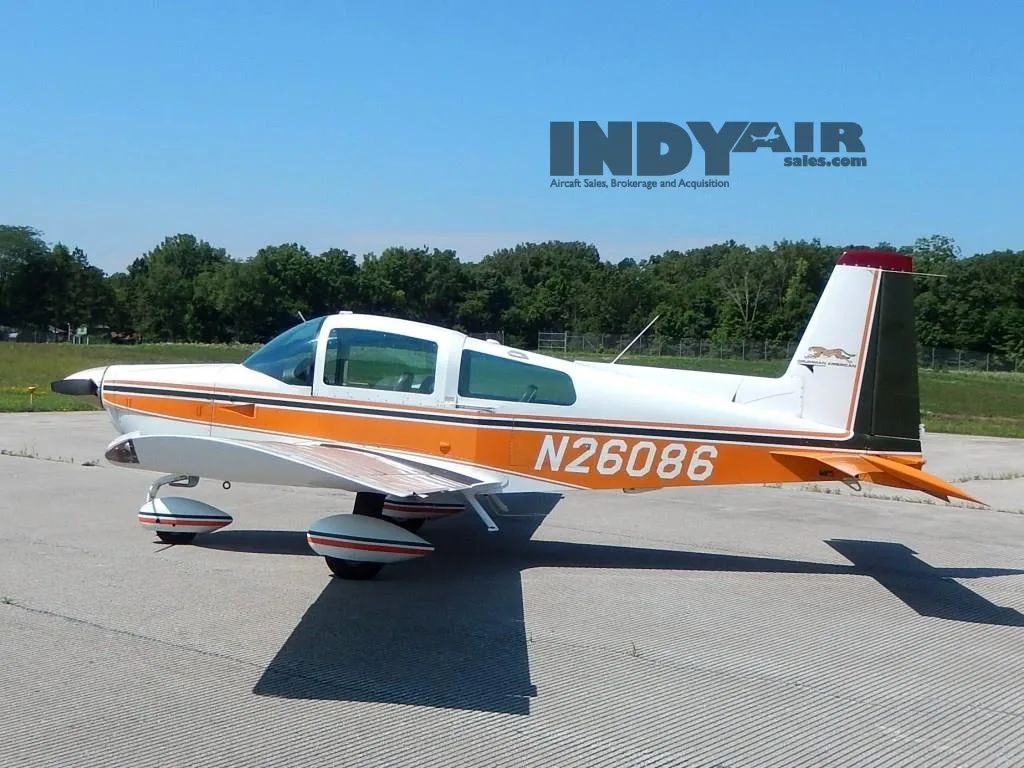 Exterior view of a 1977 Grumman Cheetah- N26086 Aircraft.