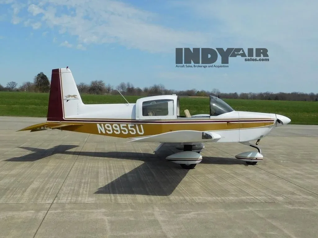 Exterior view of a 1977 Grumman Cheetah - N9955U Aircraft.