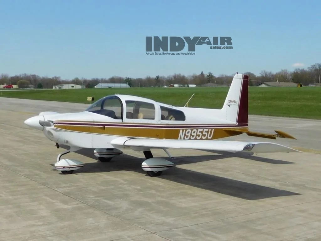 Exterior view of a 1977 Grumman Cheetah - N9955U Aircraft.