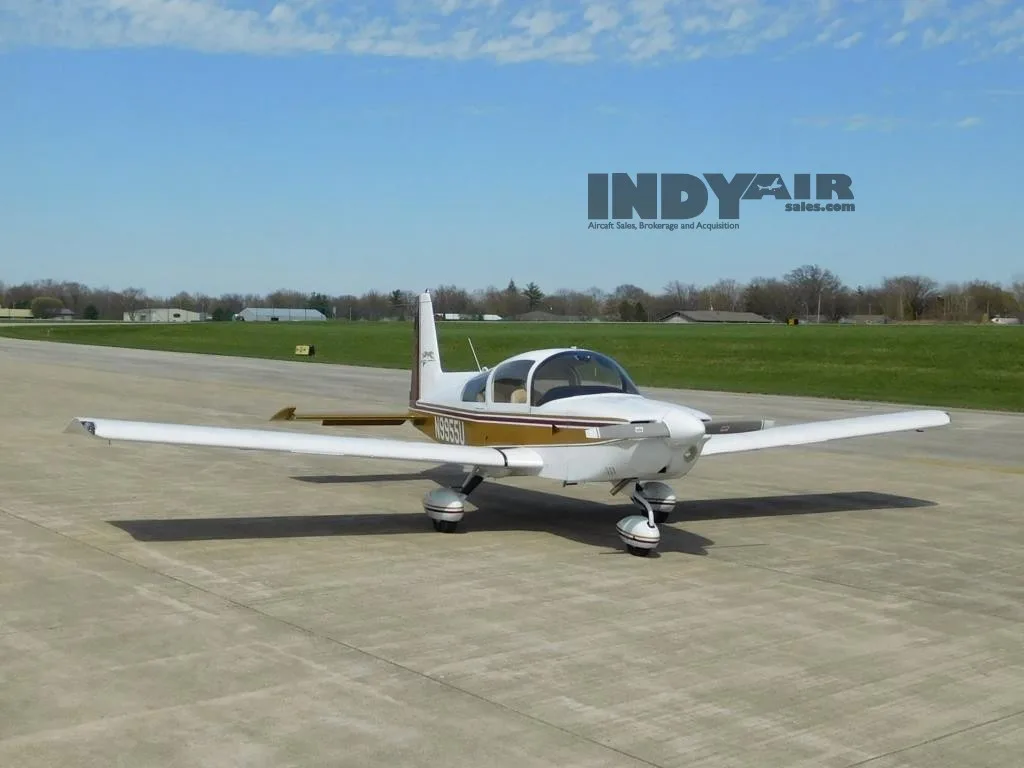 Exterior view of a 1977 Grumman Cheetah - N9955U Aircraft.