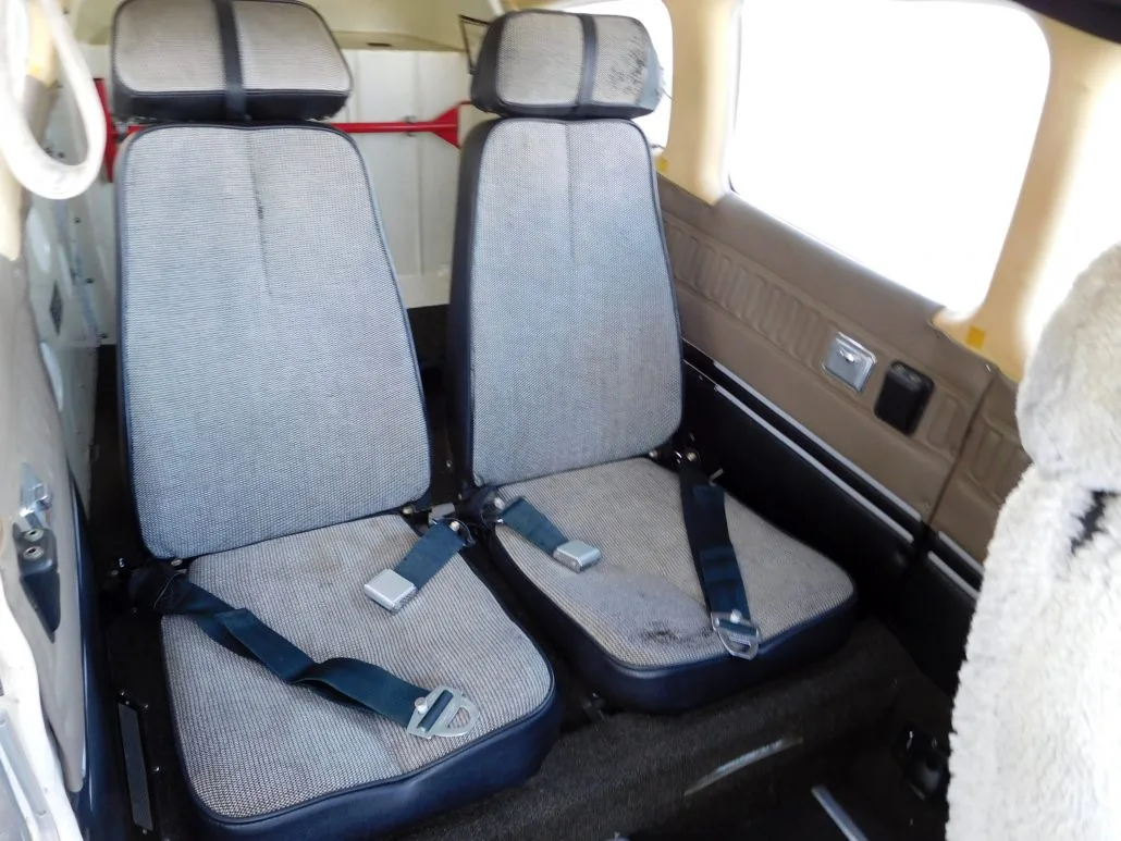 Cabin interior of a 1977 Piper Archer - N8483F Aircraft.