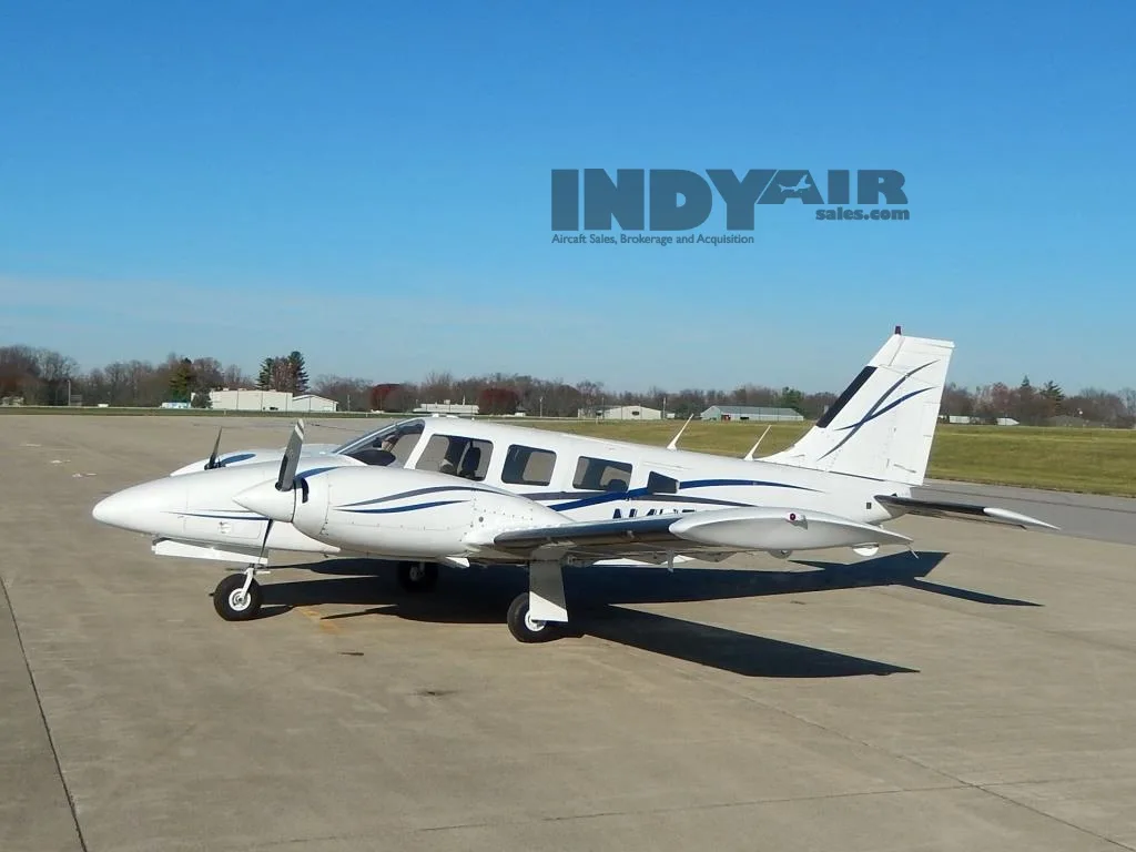 Exterior view of a 1977 Piper Seneca II- N47537 Aircraft.