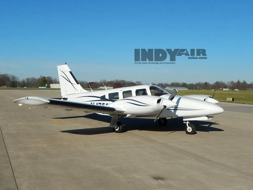 Exterior view of a 1977 Piper Seneca II- N47537 Aircraft.