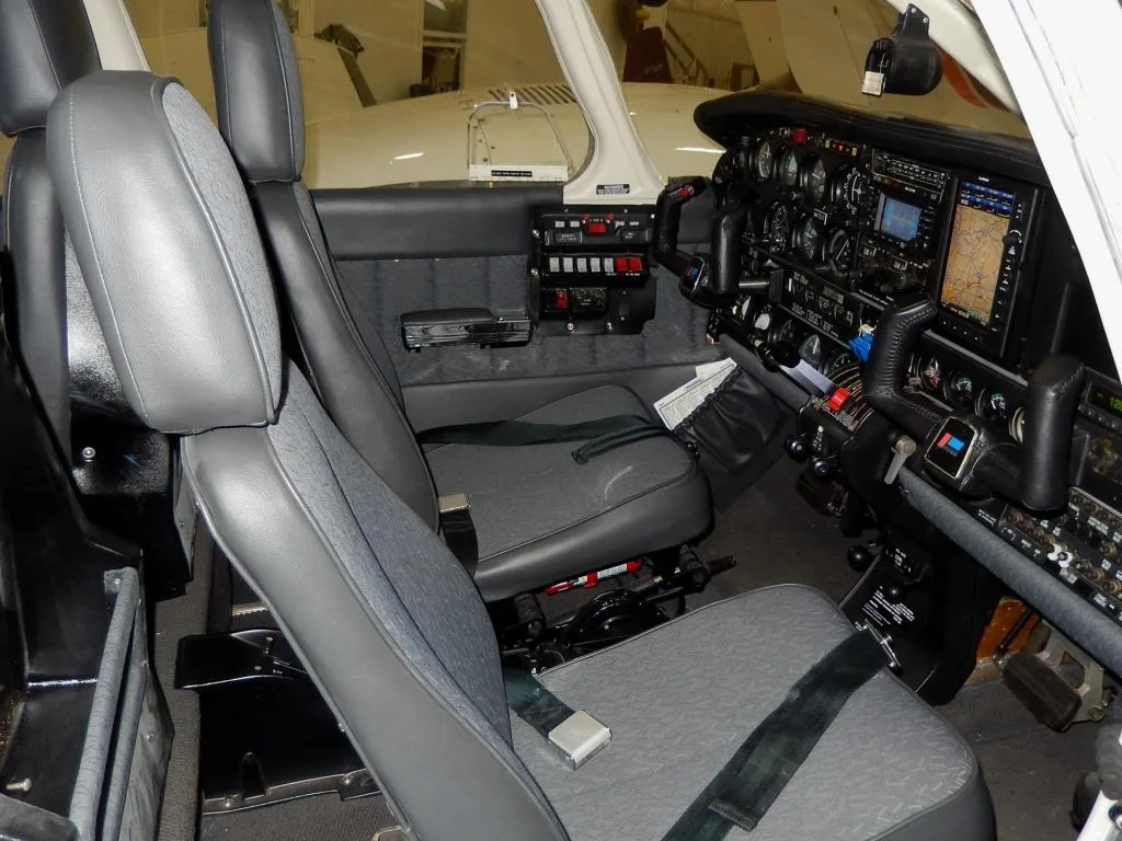 Cabin interior of a 1977 Piper Seneca II- N47537 Aircraft.