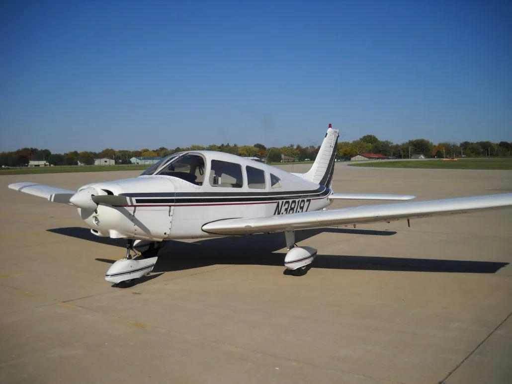 Exterior view of a 1977 Piper Warrior II – N38197 Aircraft.