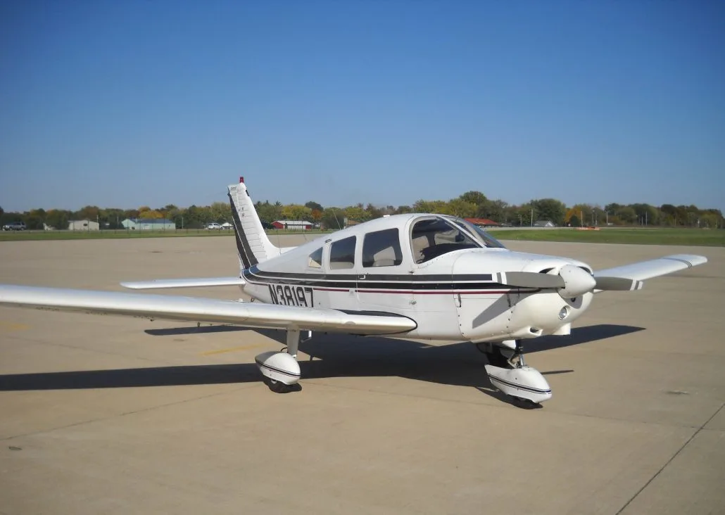 Exterior view of a 1977 Piper Warrior II – N38197 Aircraft.