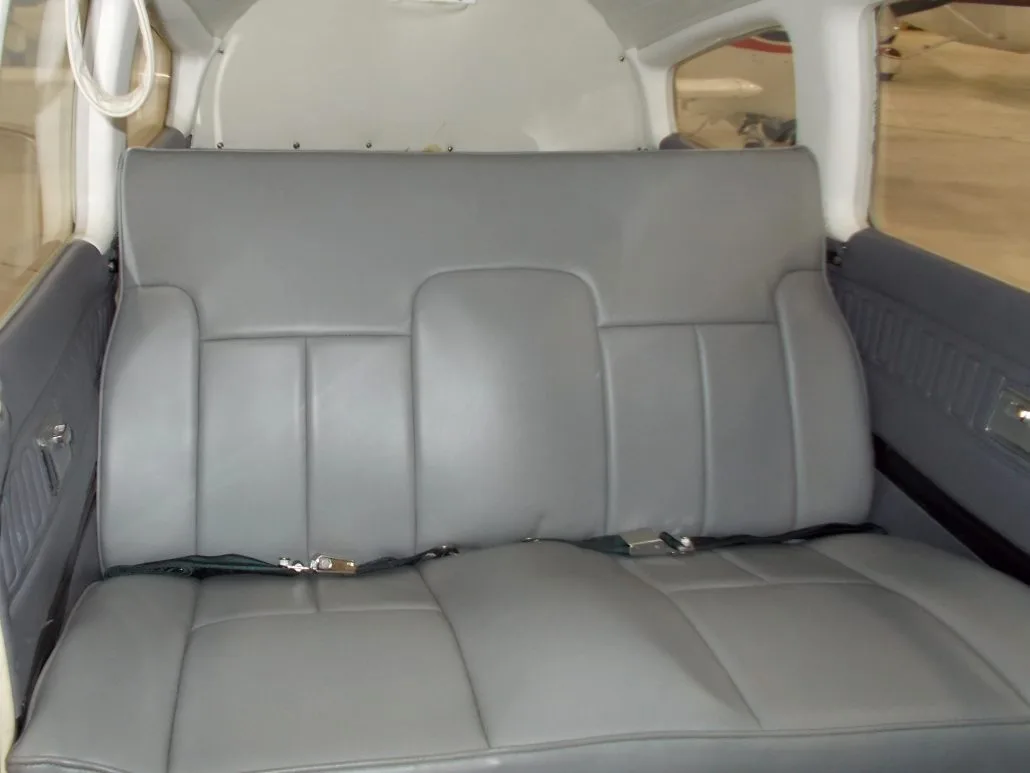 Cabin interior of a 1977 Piper Warrior II – N38197 Aircraft.