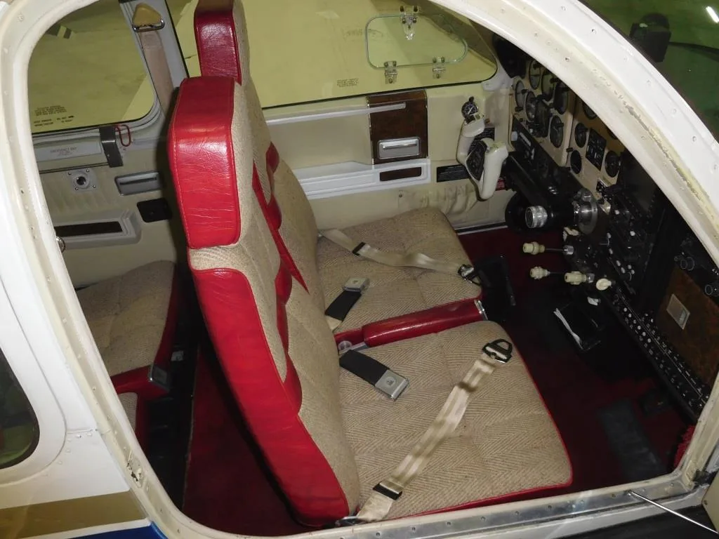Cabin interior of a 1978 Beech Bonanza F33A - N555DB Aircraft.