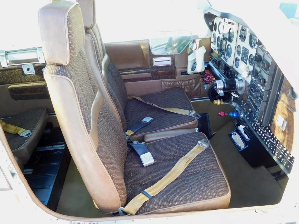 Cabin interior of a 1978 Beech F33A - N2024A Aircraft.