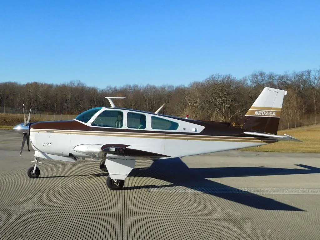 Exterior view of a 1978 Beech F33A - N2024A Aircraft.