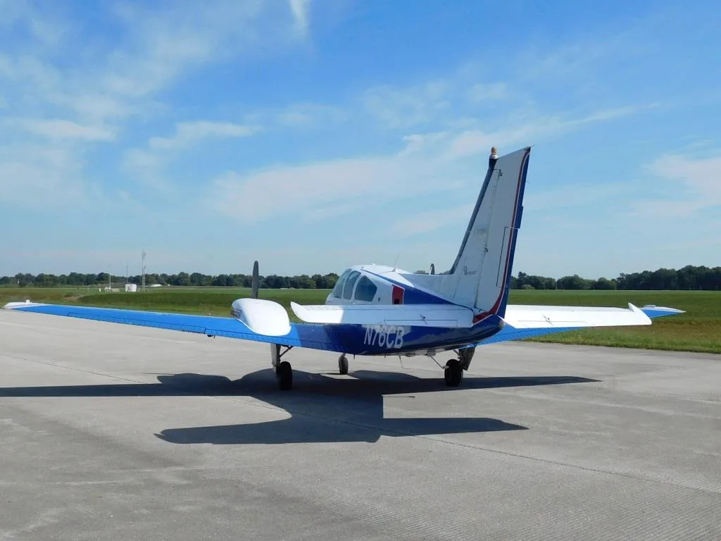 Exterior view of a 1978 Beechcraft B55 Baron - N76CB Aircraft.