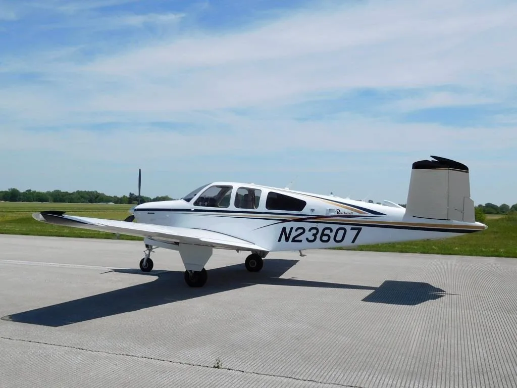 Exterior view of a 1978 Beechcraft V35B - N23607 Aircraft.