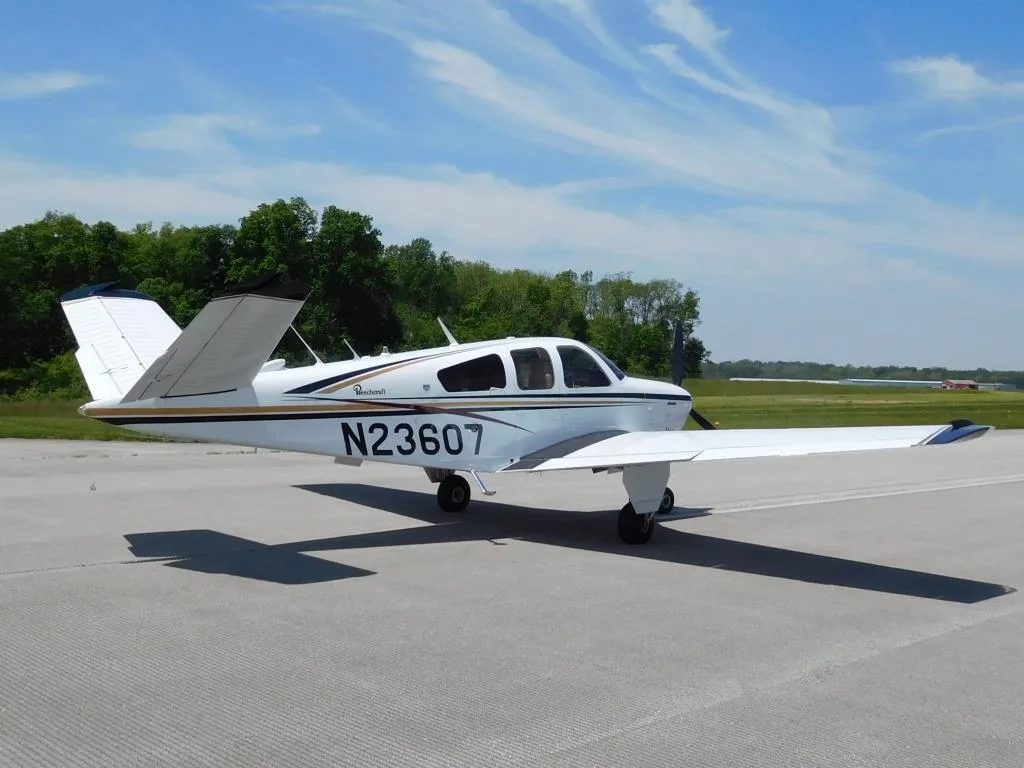 Exterior view of a 1978 Beechcraft V35B - N23607 Aircraft.