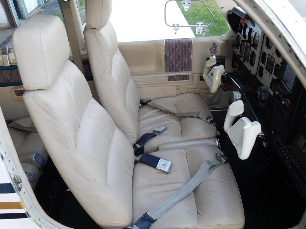 Cabin interior of a 1978 Beechcraft V35B - N23607 Aircraft.