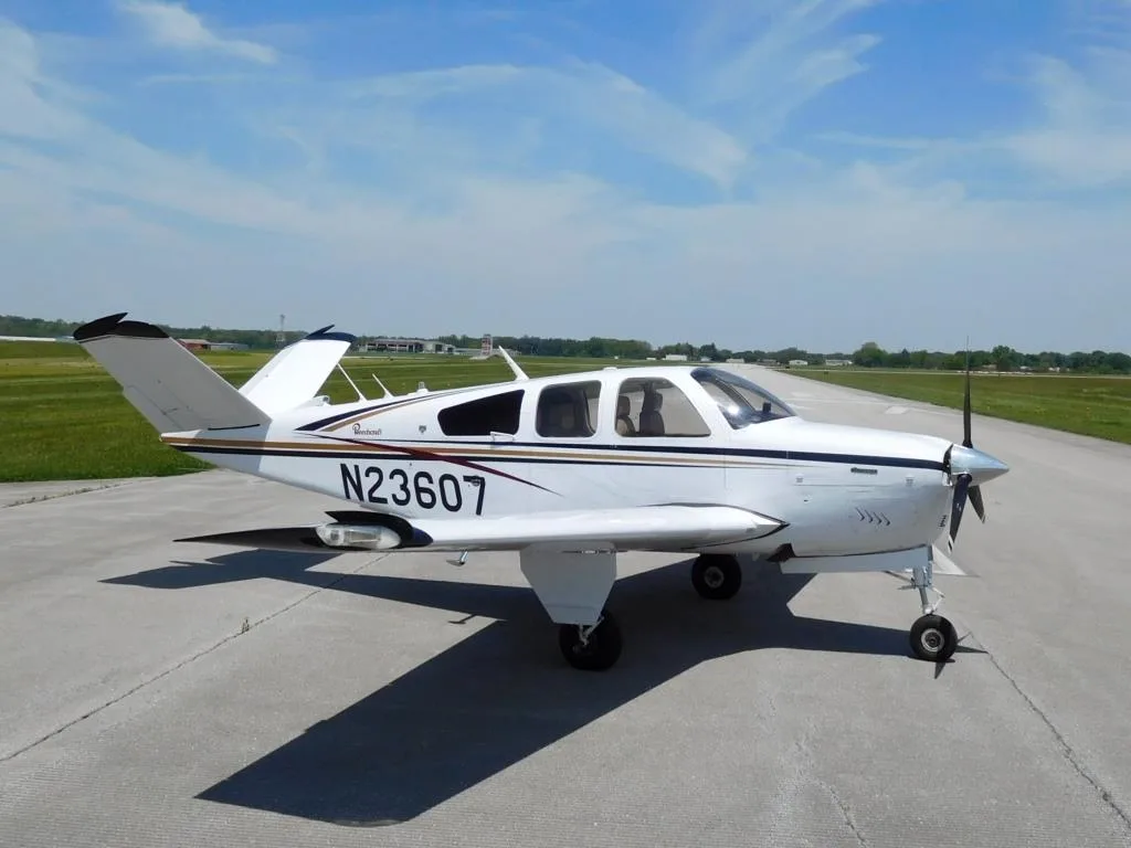 Exterior view of a 1978 Beechcraft V35B - N23607 Aircraft.