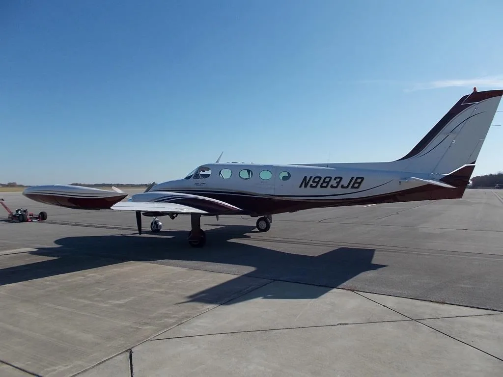 Exterior view of a 1978 Cessna 340A- N983JB Aircraft.