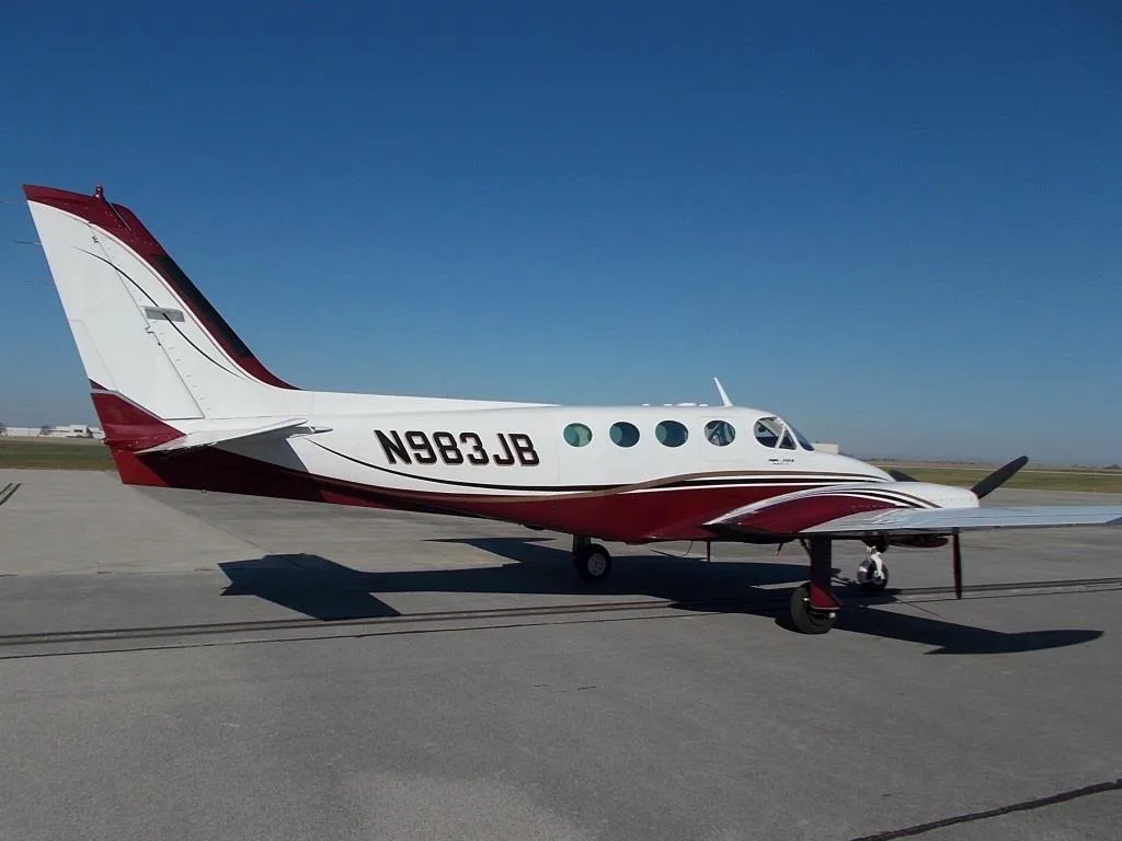 Exterior view of a 1978 Cessna 340A- N983JB Aircraft.