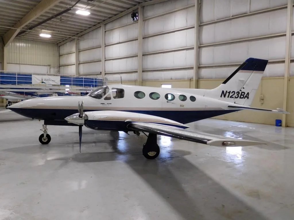 Exterior view of a 1978 Cessna 414A - N123BA Aircraft.