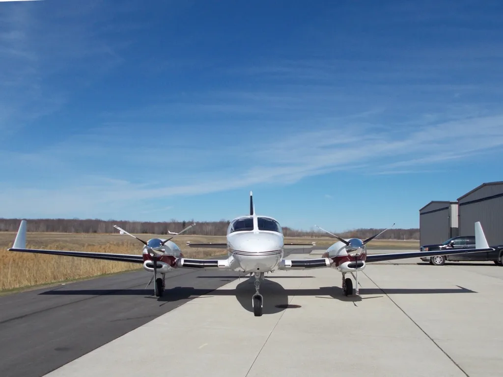 Exterior view of a 1978 Cessna 421 Prop Jet - N71RC Aircraft.