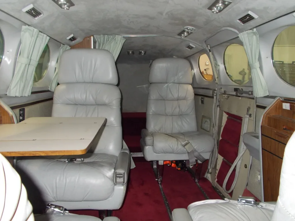 Cabin interior of a 1978 Cessna 421 Prop Jet - N71RC Aircraft.
