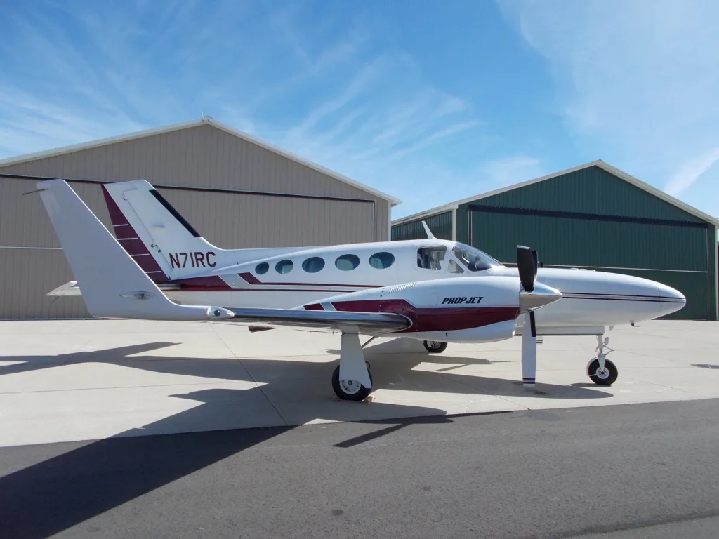 Exterior view of a 1978 Cessna 421 Prop Jet - N71RC Aircraft.
