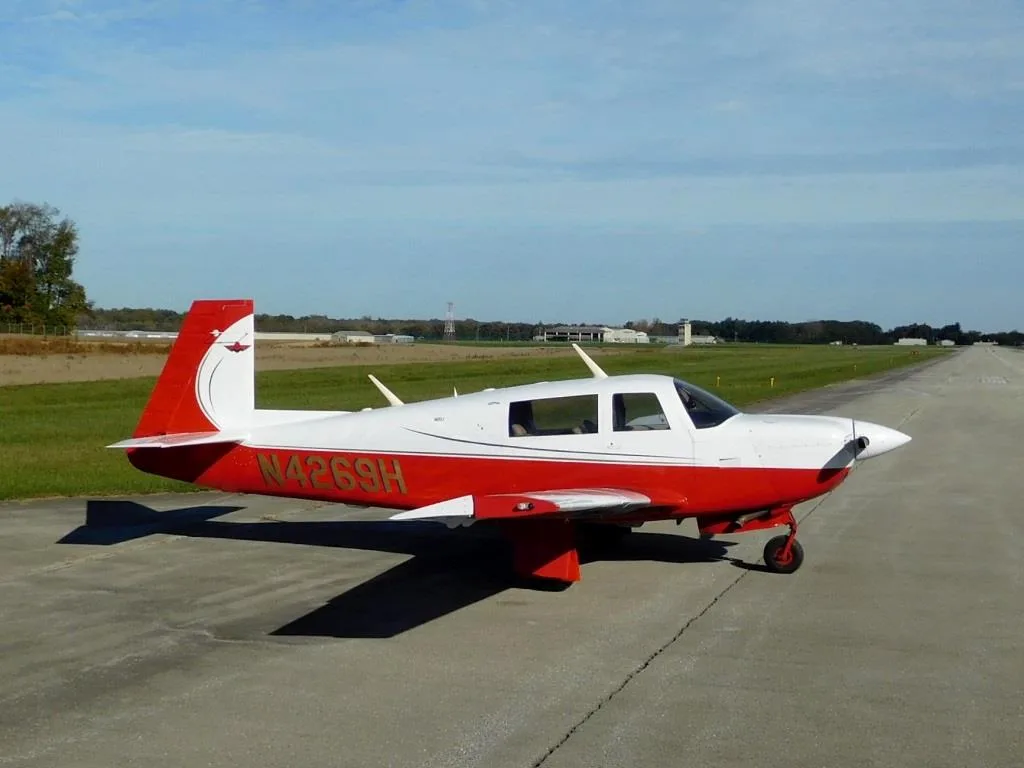 Exterior view of a 1978 Mooney M20J - N4269H Aircraft.