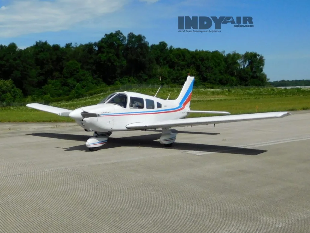Exterior view of a 1978 Piper Archer II - N47714 Aircraft.