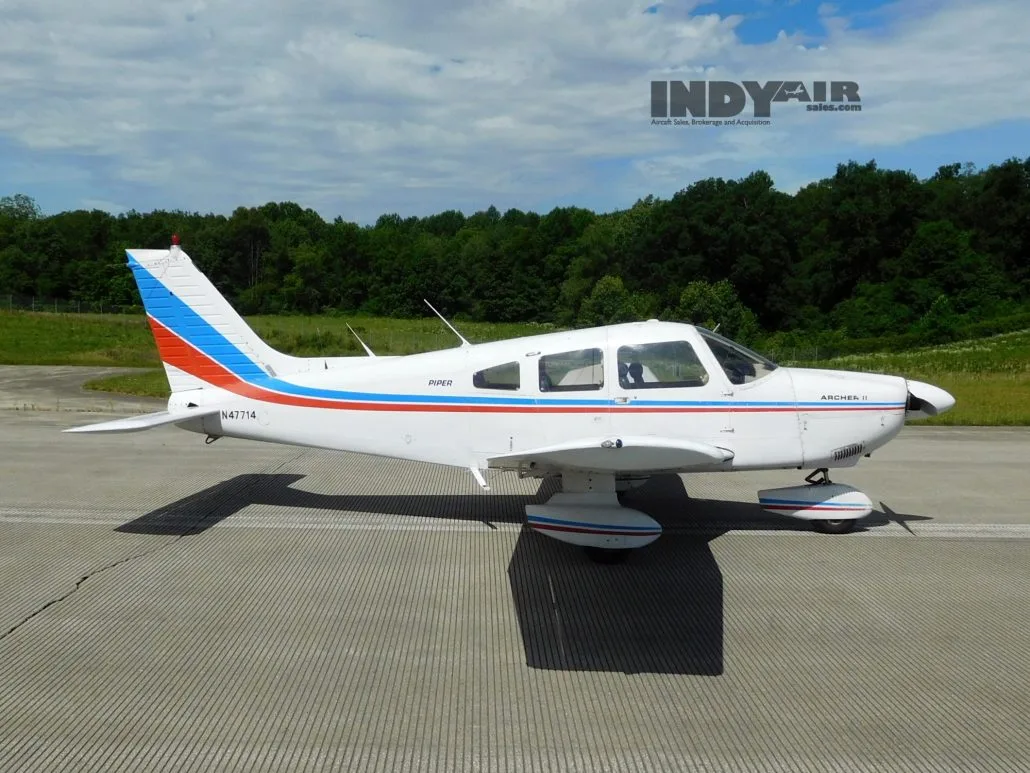Exterior view of a 1978 Piper Archer II - N47714 Aircraft.