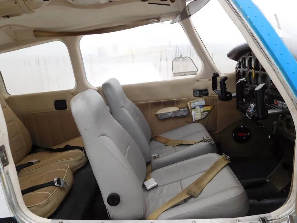Cabin interior of a 1978 Piper Archer - N9256C Aircraft.