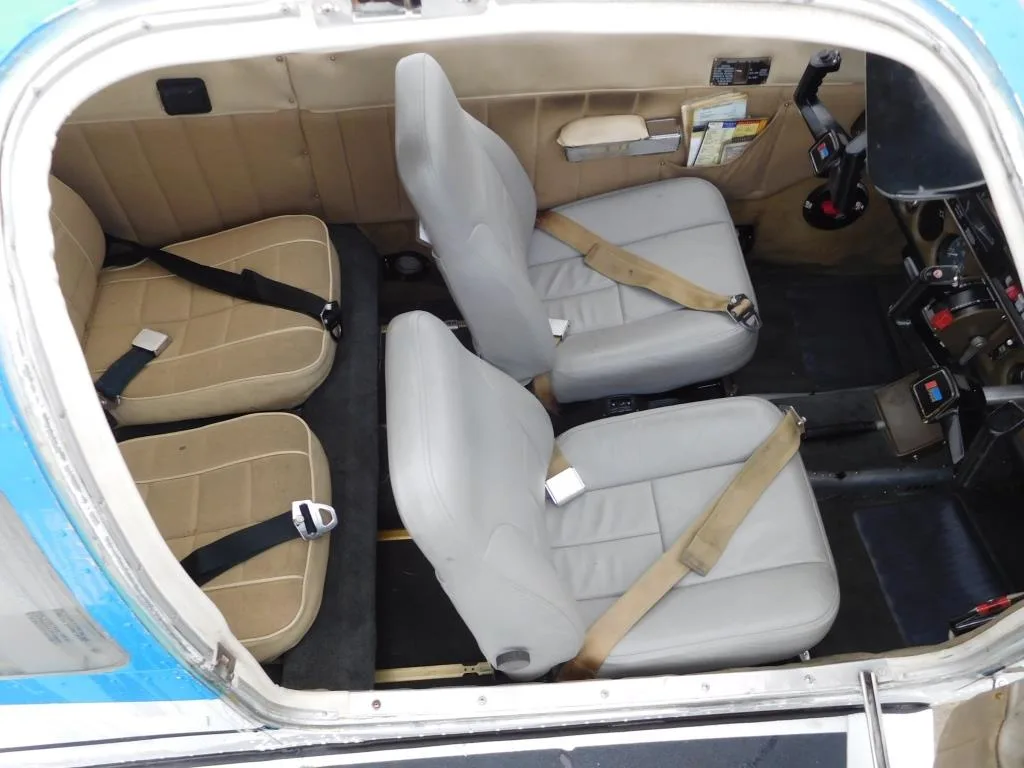 Cabin interior of a 1978 Piper Archer - N9256C Aircraft.