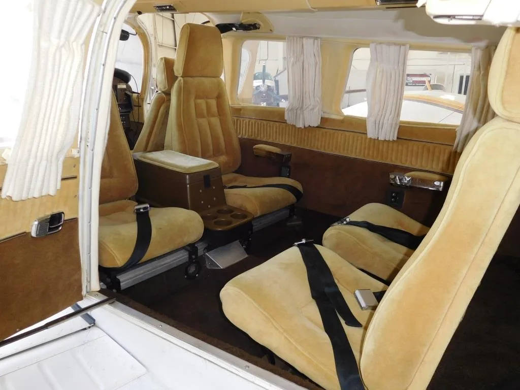 Cabin interior of a 1978 Piper Lance II- N31661 Aircraft.