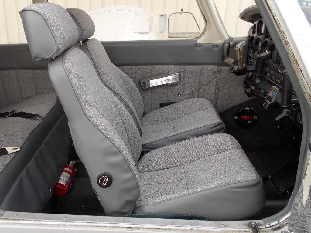 Cabin interior of a 1978 Piper Warrior II - N47321 Aircraft.