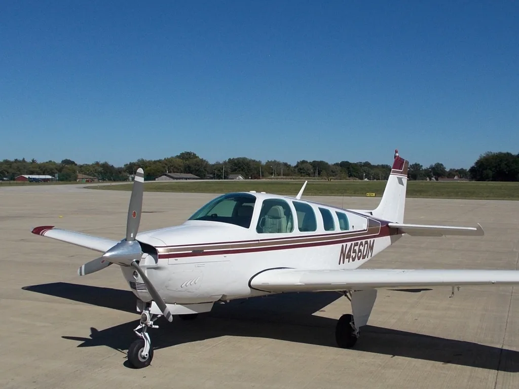 Exterior view of a 1979 Beechcraft A36 - N456DM Aircraft.