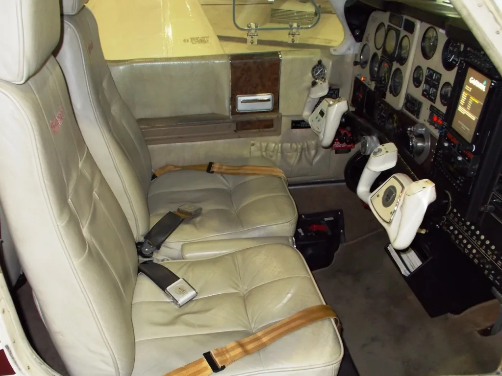 Cabin interior of a 1979 Beechcraft A36 - N456DM Aircraft.