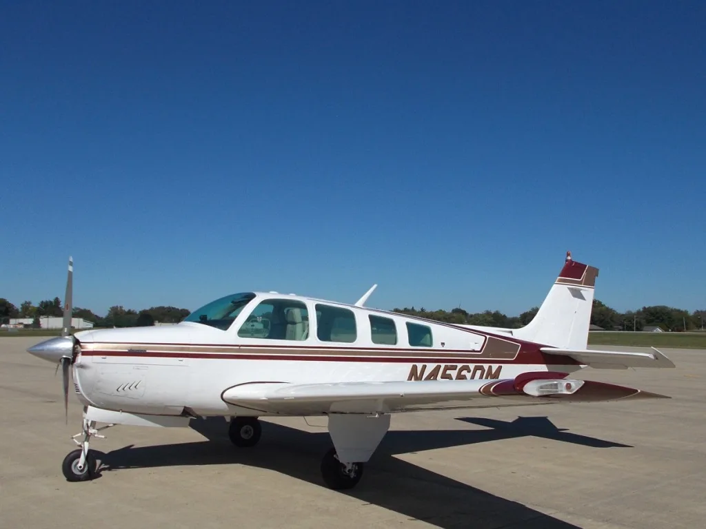 Exterior view of a 1979 Beechcraft A36 - N456DM Aircraft.