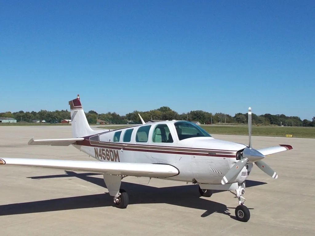 Exterior view of a 1979 Beechcraft A36 - N456DM Aircraft.
