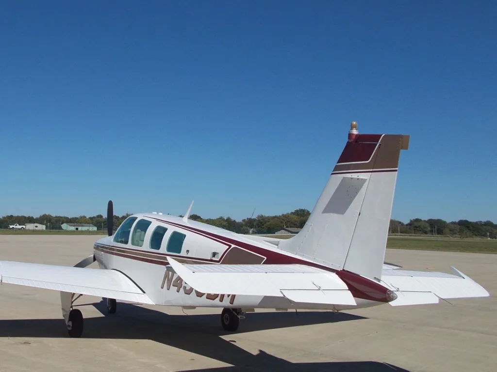 Exterior view of a 1979 Beechcraft A36 - N456DM Aircraft.