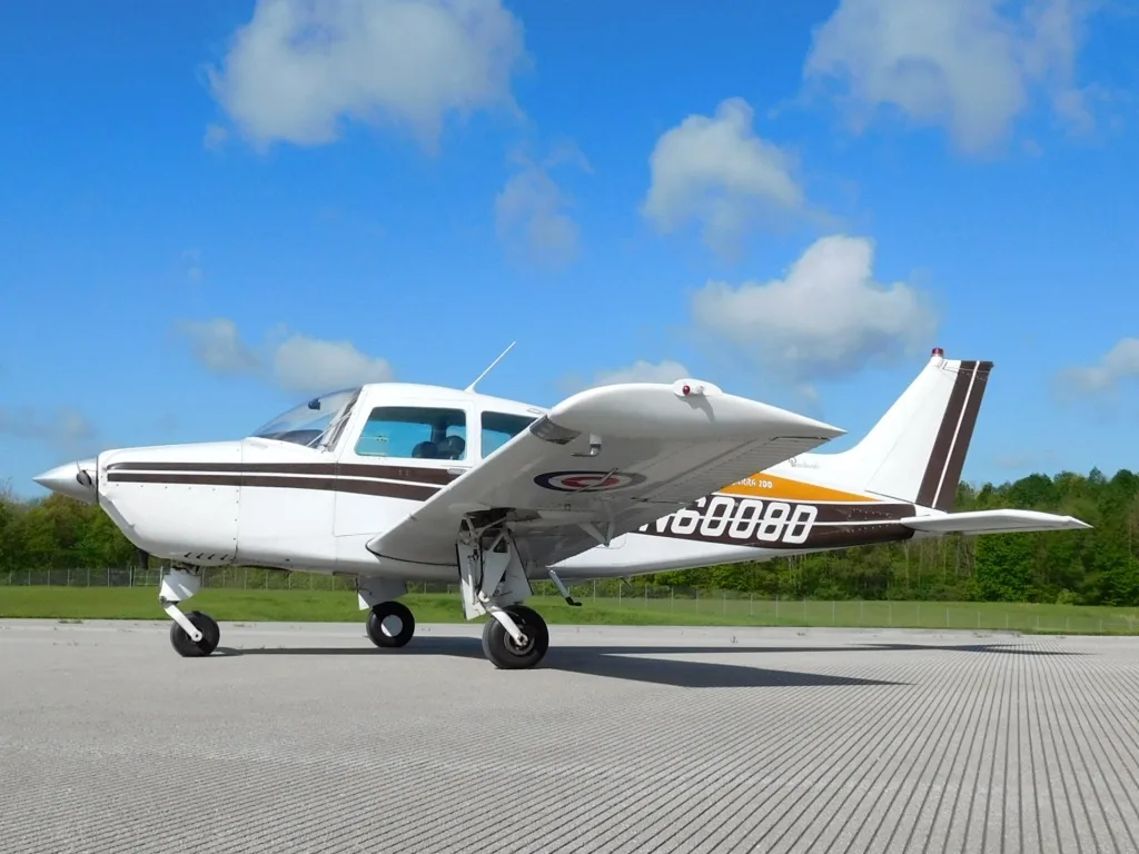 Marketing image of a 1979 Beechcraft Sierra - N6008D Aircraft.