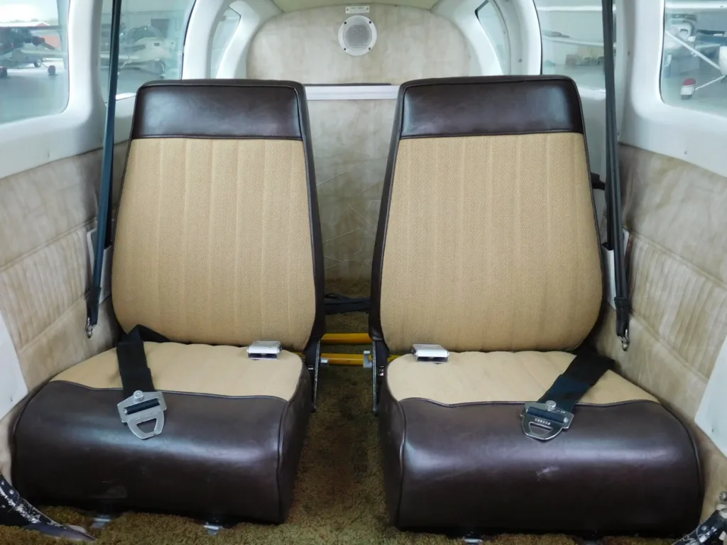 Cabin interior of a 1979 Beechcraft Sierra - N6008D Aircraft.