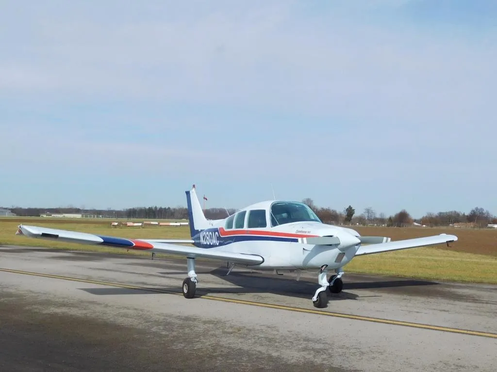 Exterior view of a 1979 Beechcraft Sundowner - N280AC Aircraft.