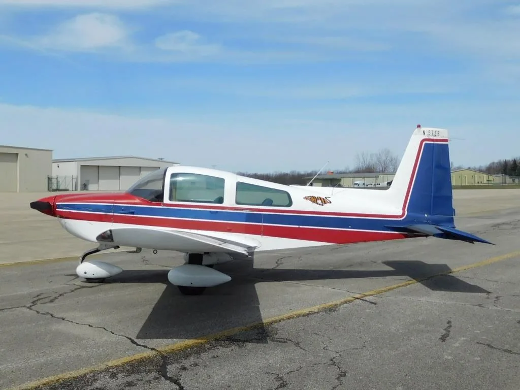 Exterior view of a 1979 Grumman AA5B Tiger - N57ER Aircraft.