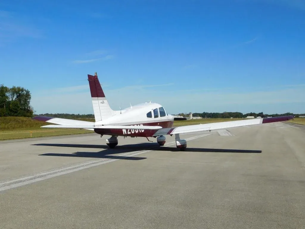 Exterior view of a 1979 Piper Archer II - N2091B Aircraft.