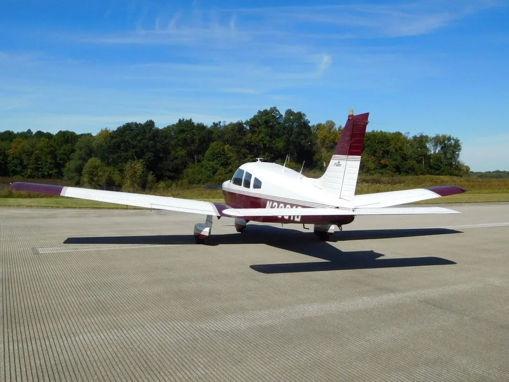 Exterior view of a 1979 Piper Archer II - N2091B Aircraft.